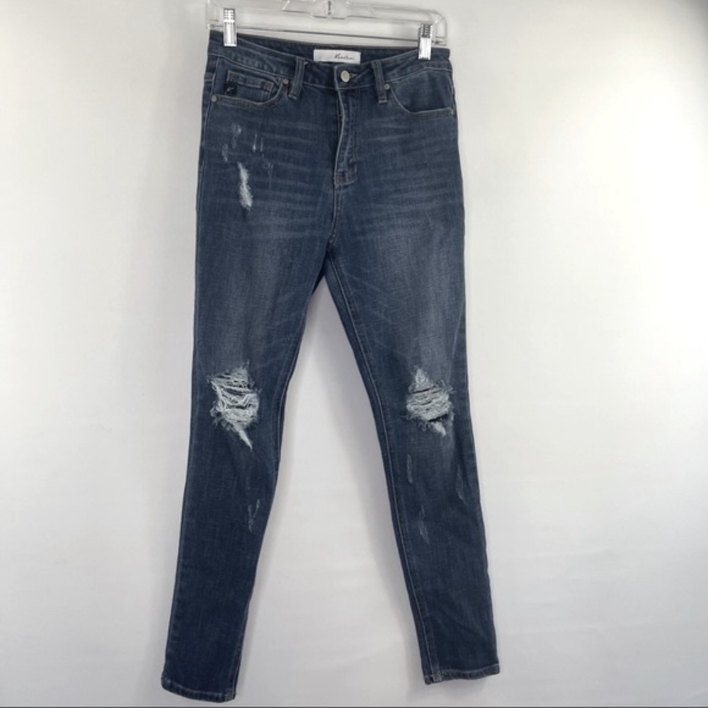 KANCAN Skinny Jeans Estilo Jeans Distressed Stretch Skinny Jeans Size 27